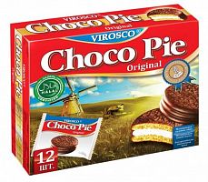 Keksi  Choco Pie Original VIROSCO 12 pcs.