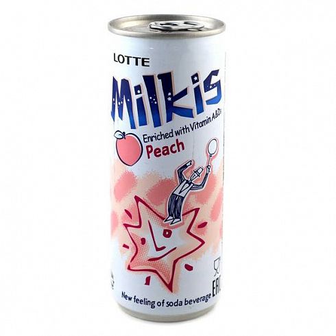 Persikanmakuinen juoma hiilihapotettu, ”Milkis” 250ml.