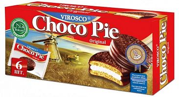 Keksi Choco Pie Original VIROSCO 6 pcs.
