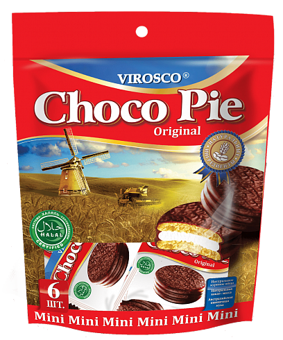 Keksi  Choco Pie Original VIROSCO mini 108g.